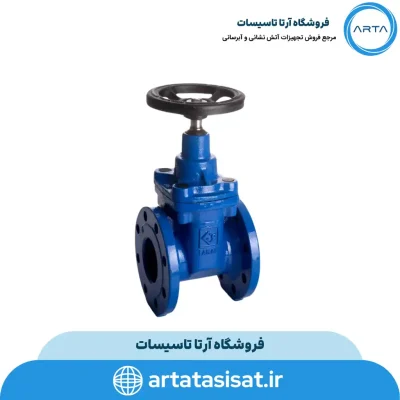 شیر کشویی چدنی زبانه لاستیکی فاراب