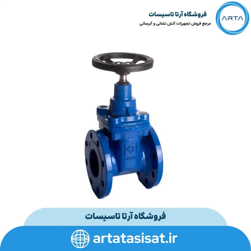 شیر کشویی چدنی زبانه لاستیکی فاراب